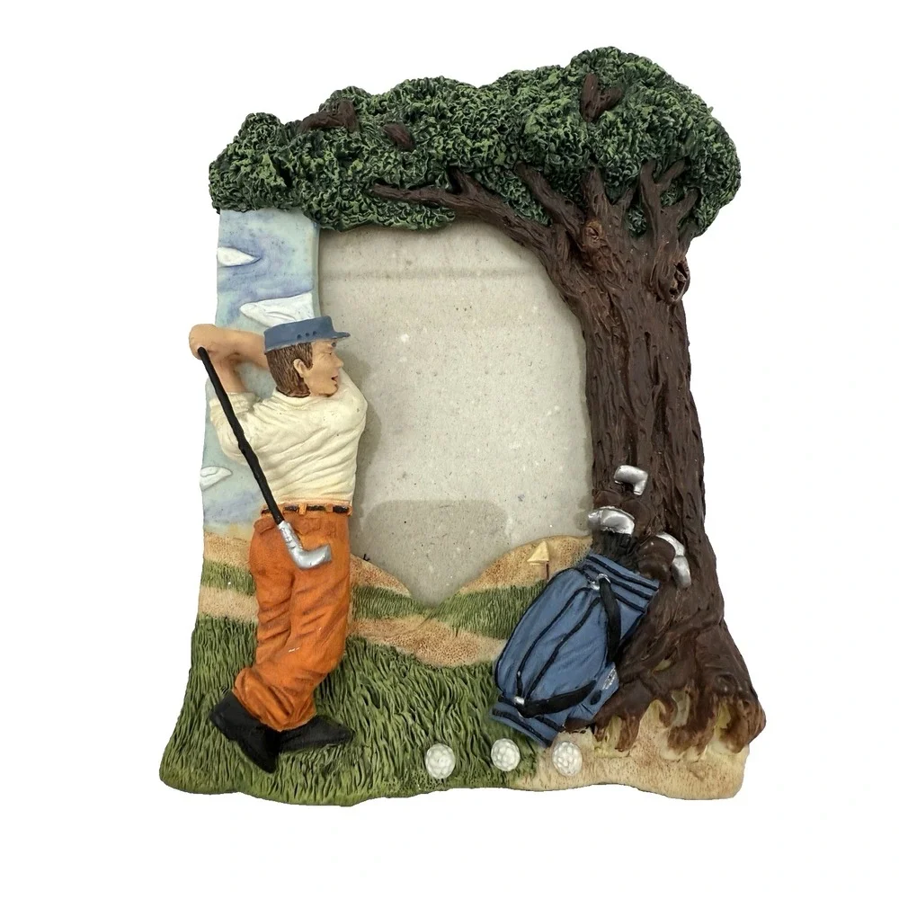 Golf Photo Frame for That Favorite Golfer Three-Dimensional for 3.5 x 5 Photo